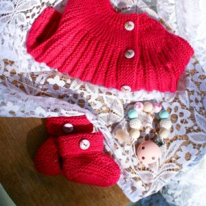 ensemble layette brassière laine offrir