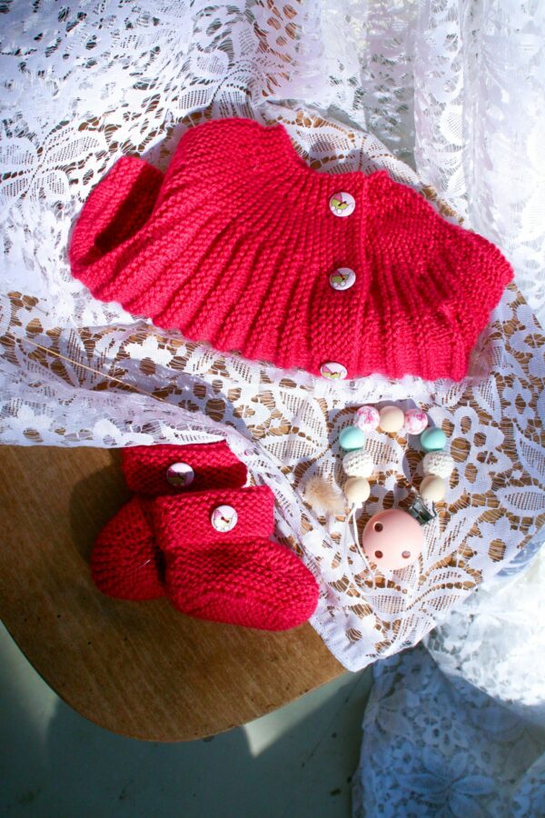 ensemble layette brassière laine offrir